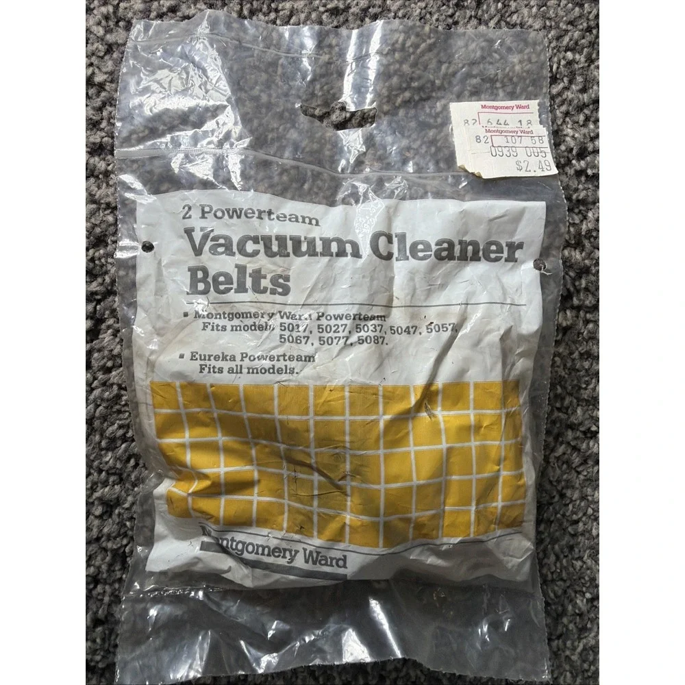 NOS VTG Montgomery Ward Powerteam Eureka Vacuum Cleaner Belts 2